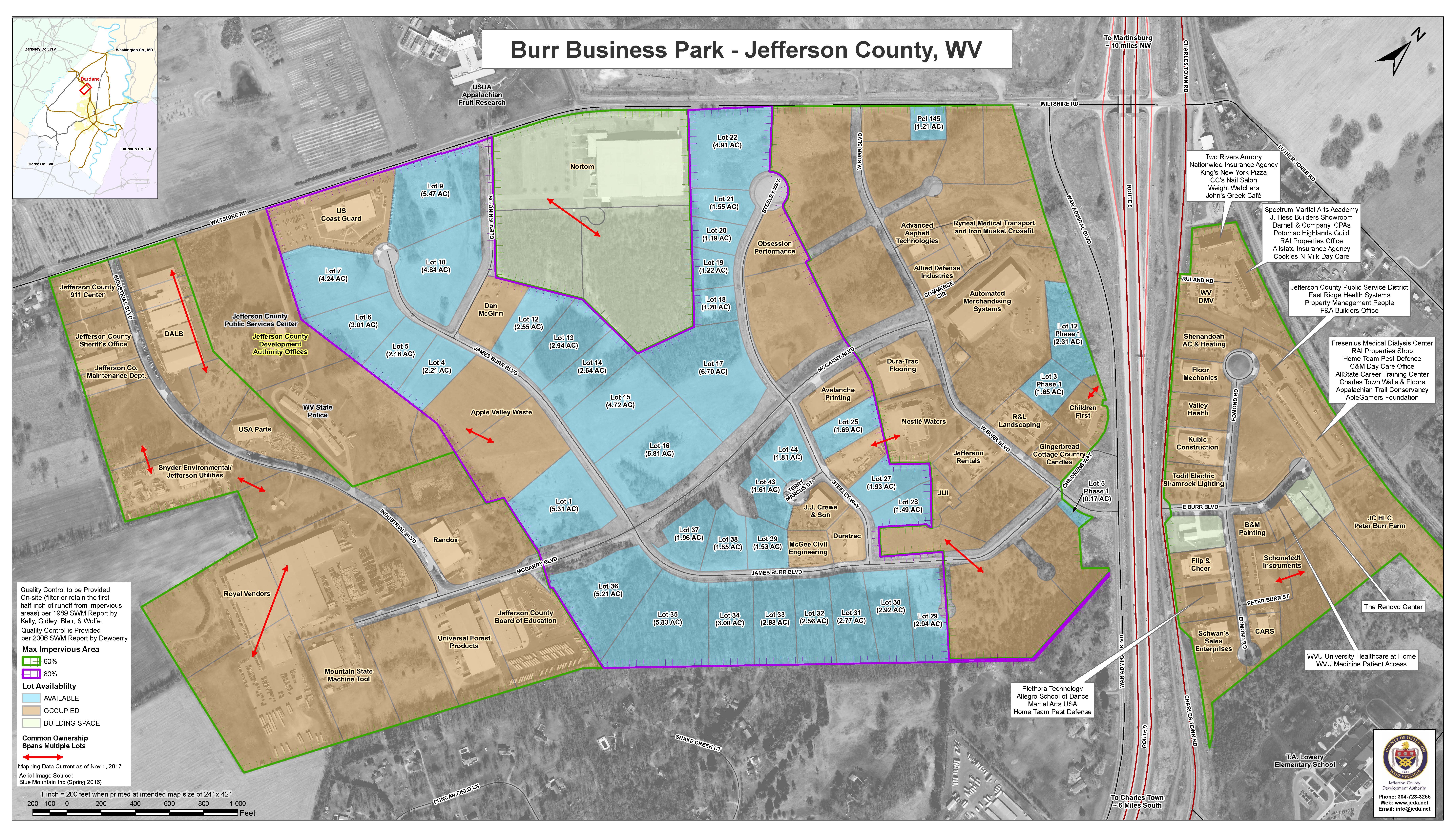 JCDA Seeks Real Estate Broker Services for Burr Business Park